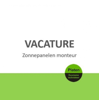 Banner vacature zonnepanelen monteur Banner vacature zonnepanelen monteur