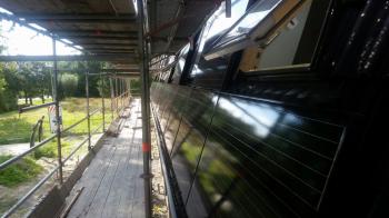 Zwarte zonnepanelen geplaatst op schuine daken te Zuidhorn(Groningen) in september 2016 Zwarte zonnepanelen geplaatst op schuine daken te Zuidhorn(Groningen) in september 2016